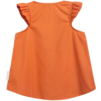 Girls Brick Cotton Solid Tank Blouse