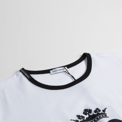 Boys & Girls White Logo T-shirt