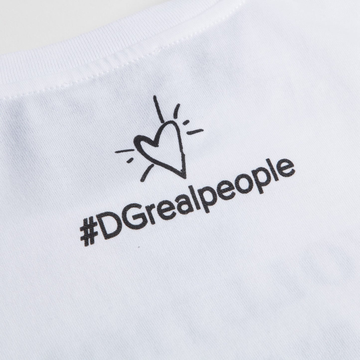 Girls White Cotton T-shirt