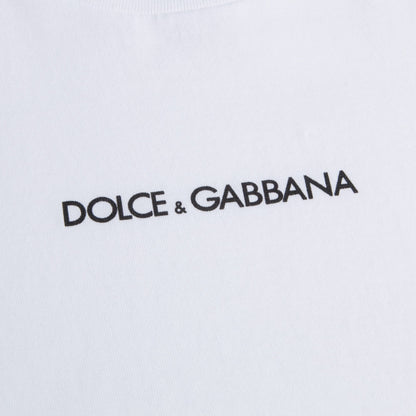 Boys & Girls White Cotton T-shirt