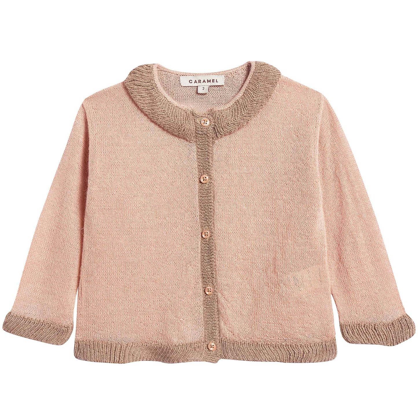 Baby Girls Pink Baby Alpaca Knitwear Cardigan