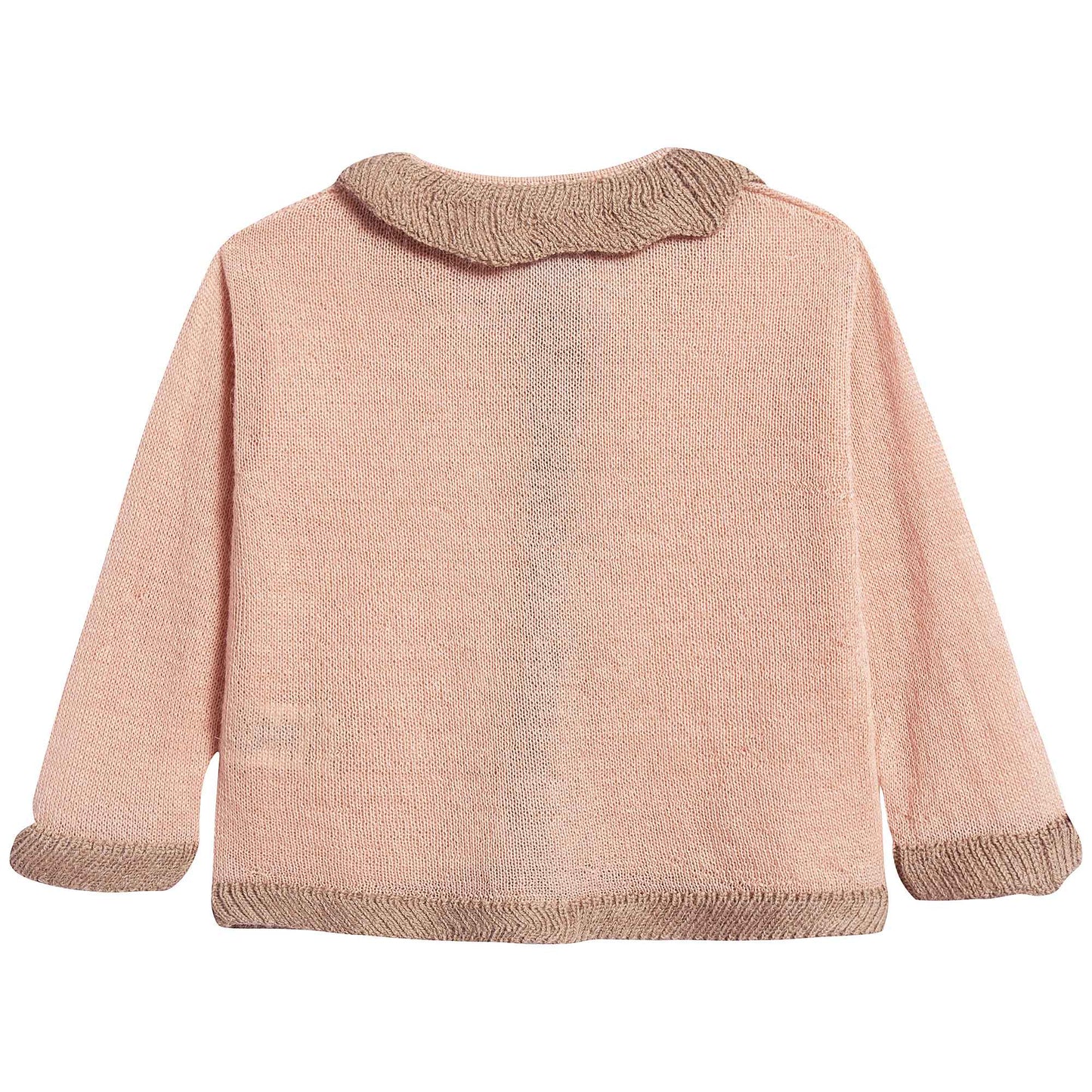 Baby Girls Pink Baby Alpaca Knitwear Cardigan