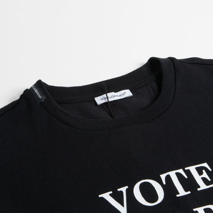 Girls & Boys Black Logo T-shirt