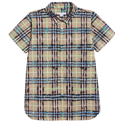 Boys Yellow Cotton T-shirt