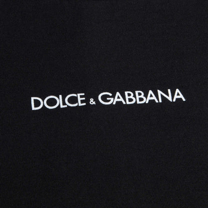 Boys & Girls Black Cotton T-shirt