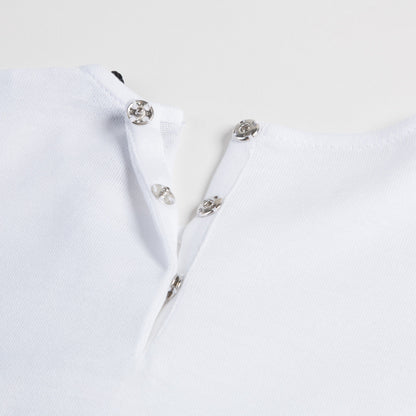 Baby  Girls  White  Rose T-shirt