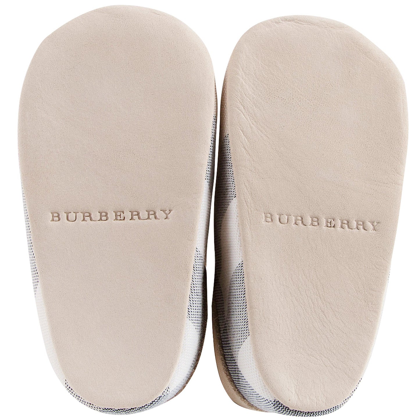 Baby Boys&Baby Girls Beige Check Pre-Walker Shoes