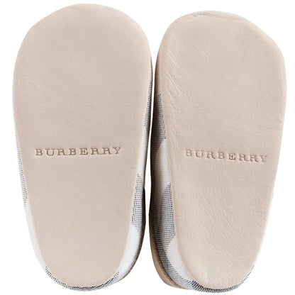 Baby Boys&Baby Girls Beige Check Pre-Walker Shoes