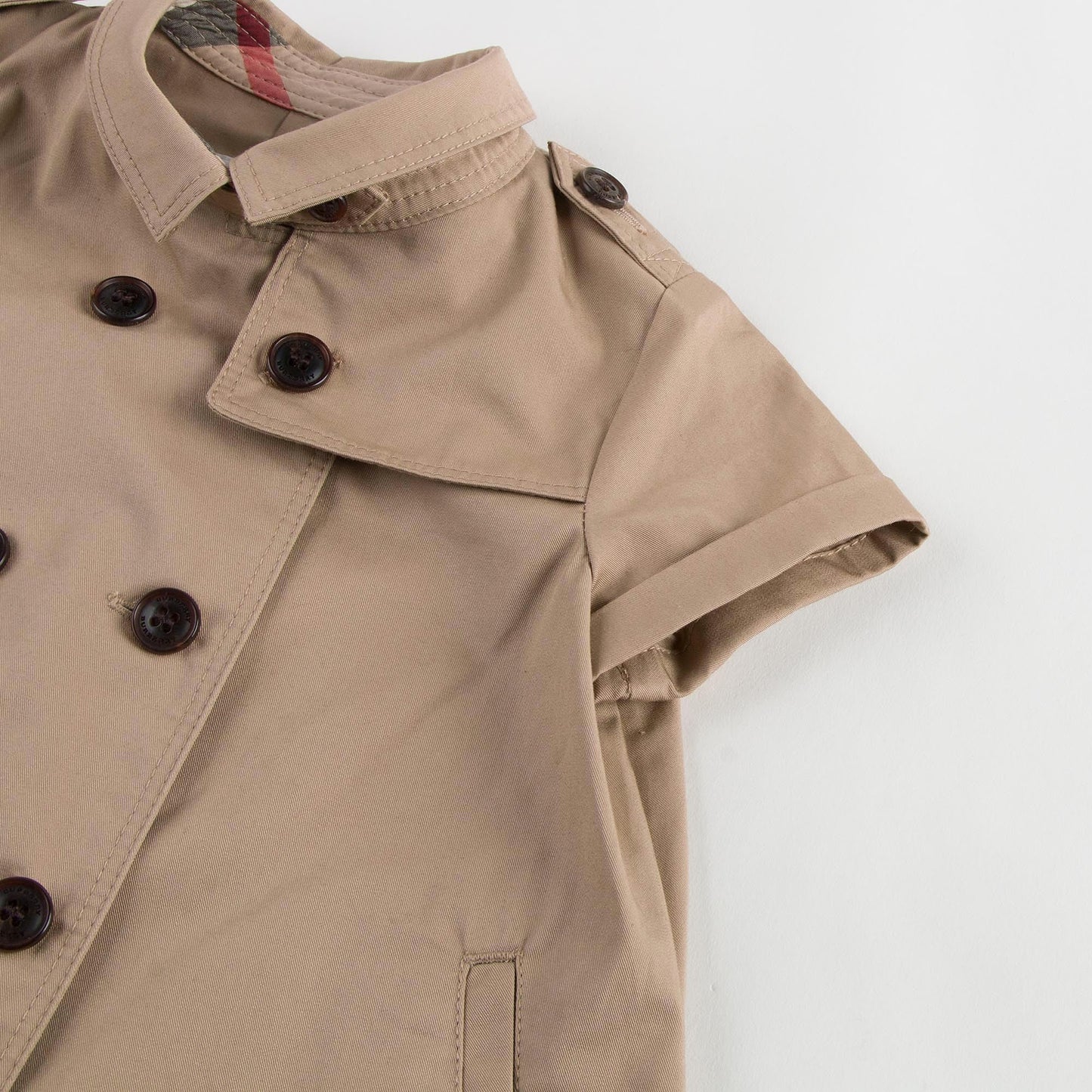 Baby Girls Beige Trench Dress