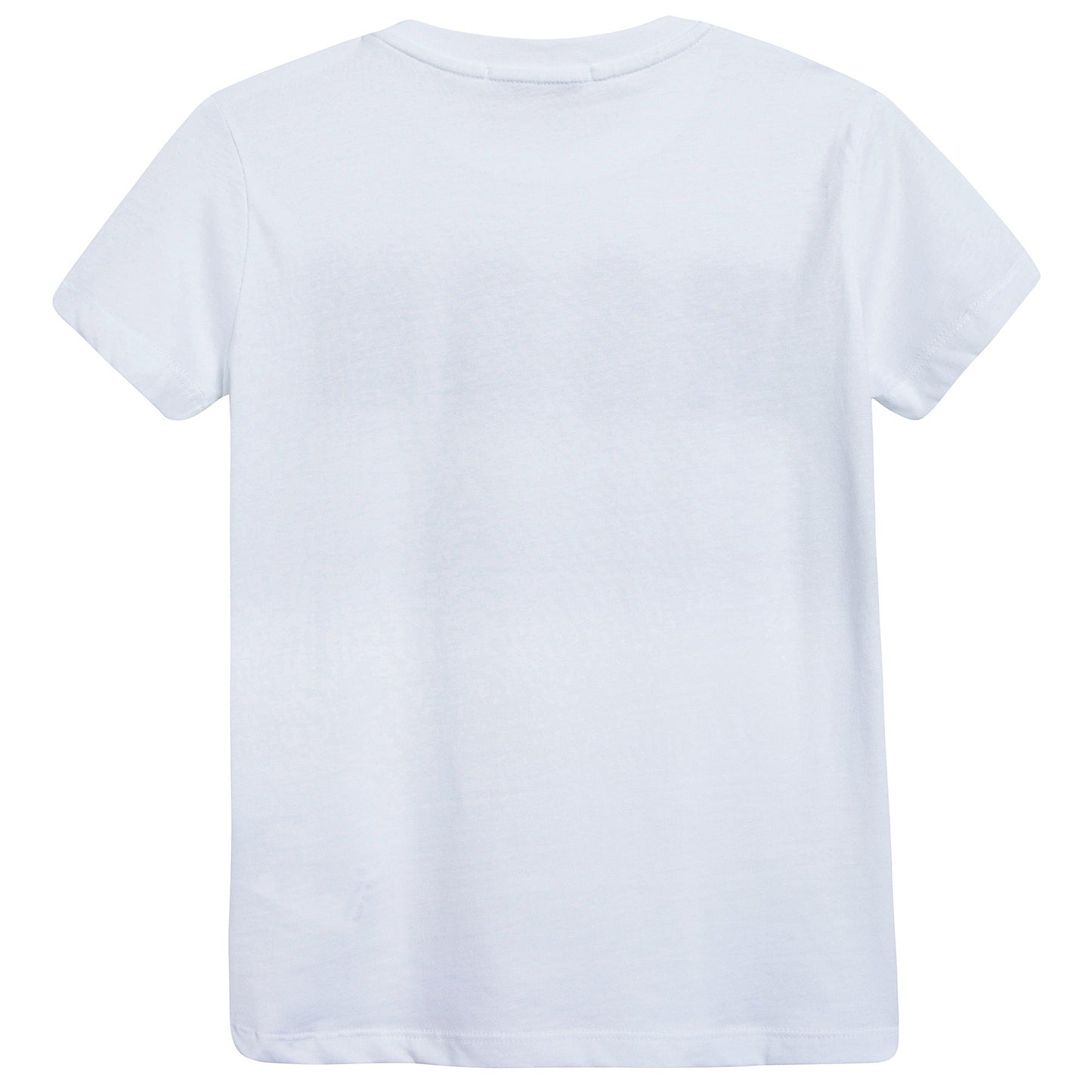 Boys White Logo Cotton Jersey T-shirt