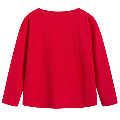 Girls Red 'Miss Marc' T-shirt