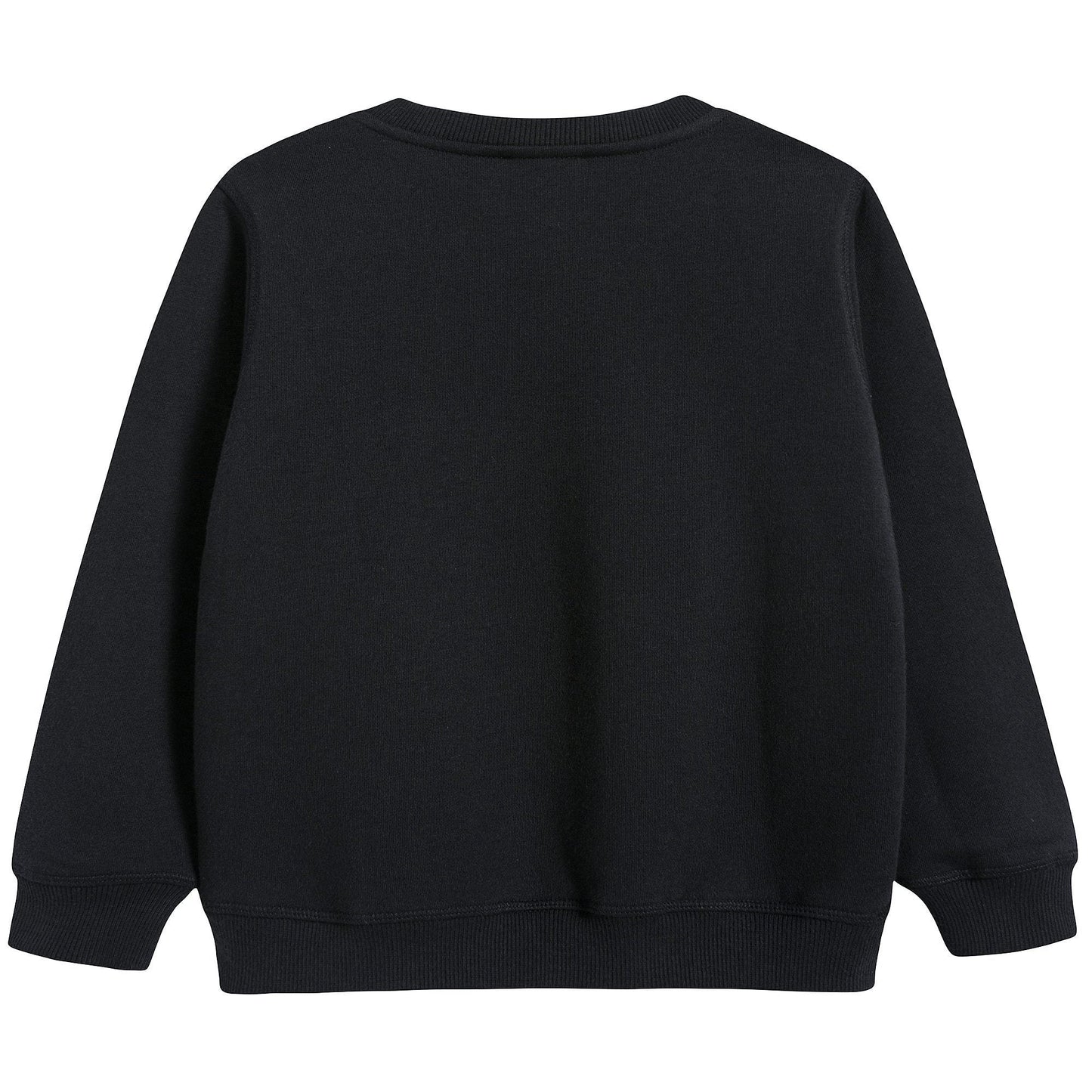Boys Black With Tiger Logo Cotton Sweatshirt
