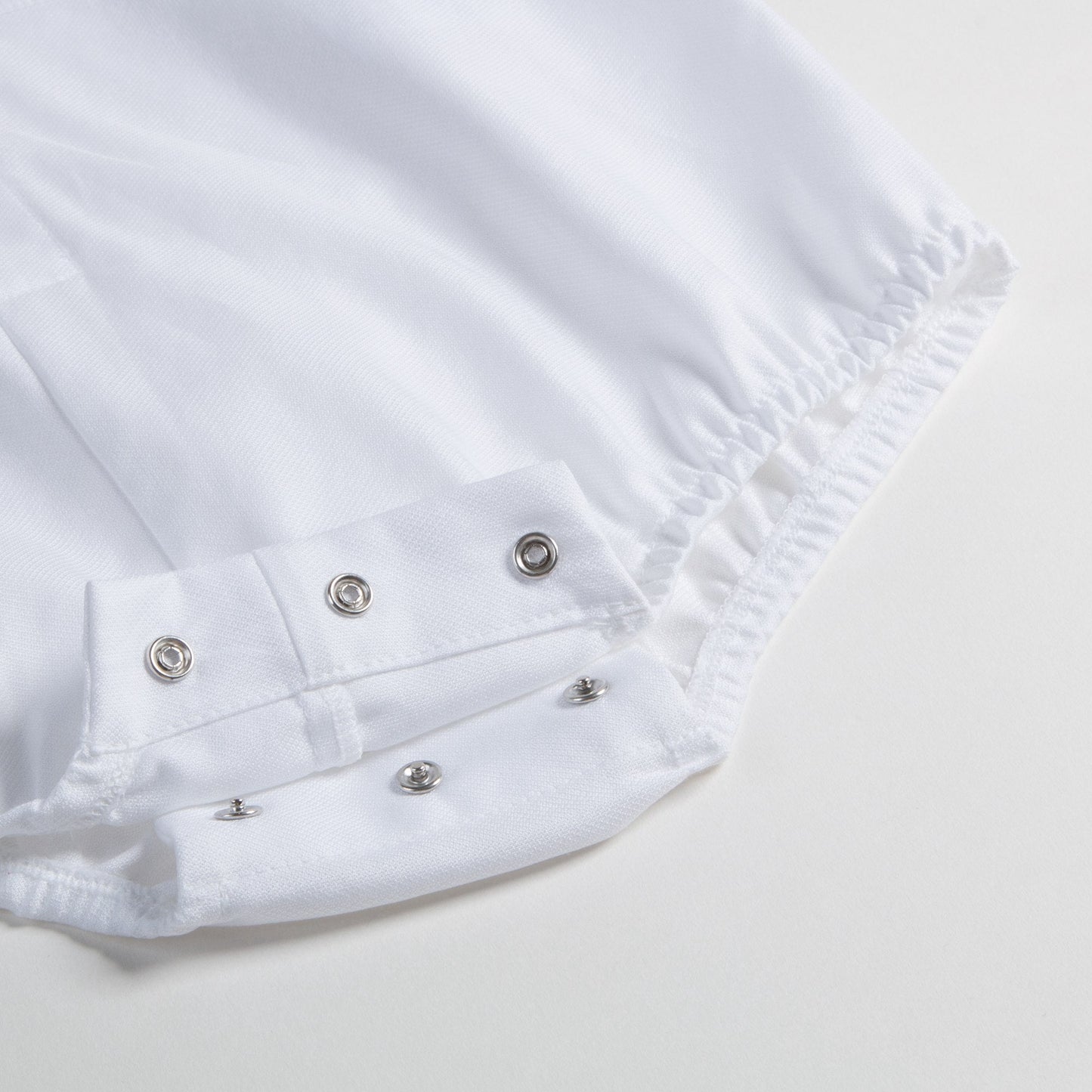 Baby  White  Cotton  Babysuit