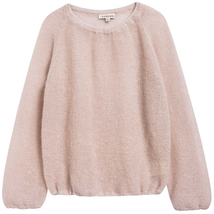 Girls Sand Knitwear Jumper