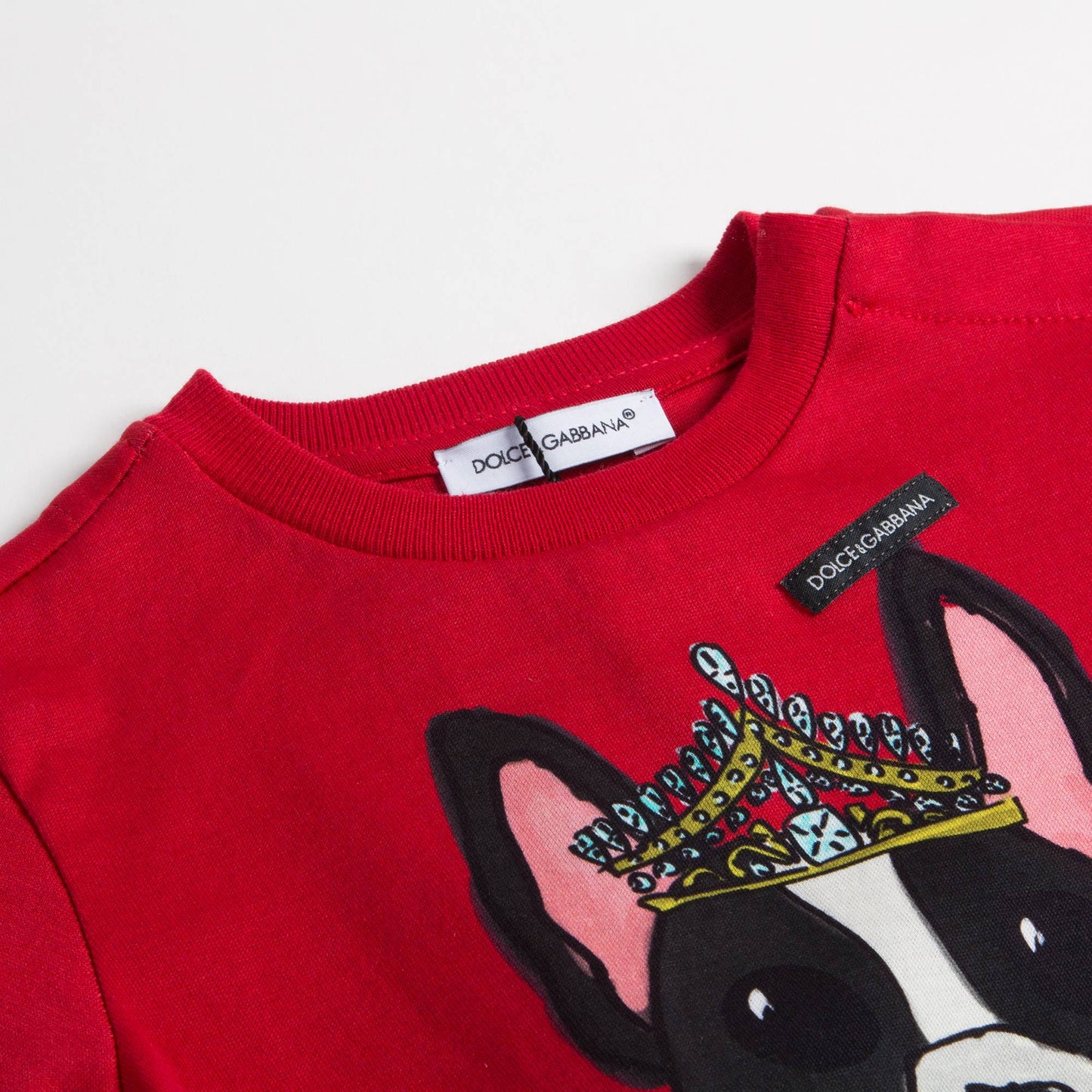 Baby Girls Red Dog Cotton T-shirt