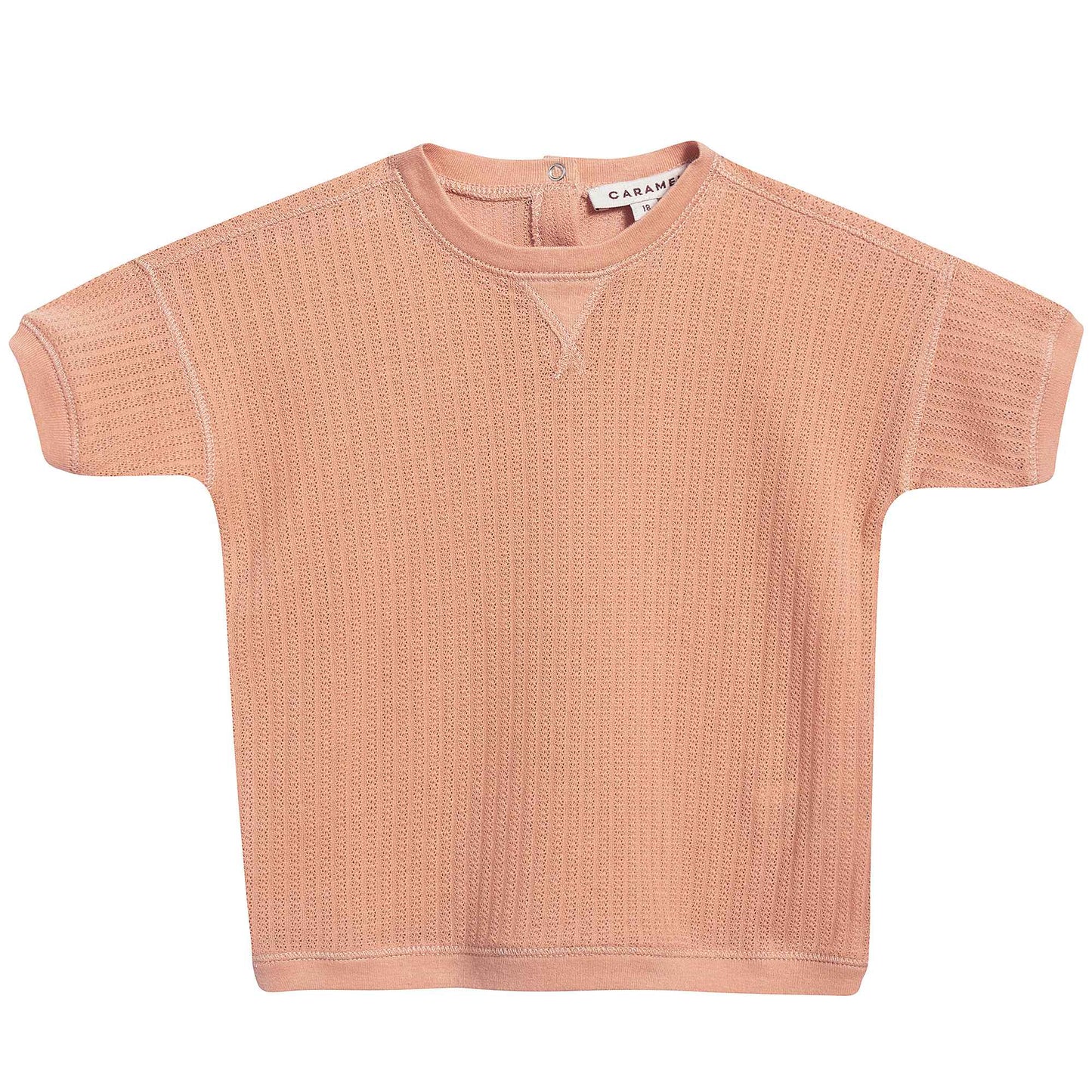 Baby Coral Pink Cotton Jersey T-Shirt