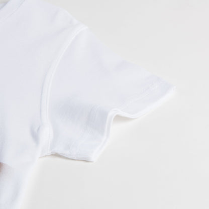 Boys White  "Cherry  Car"  Cotton  T-shirt