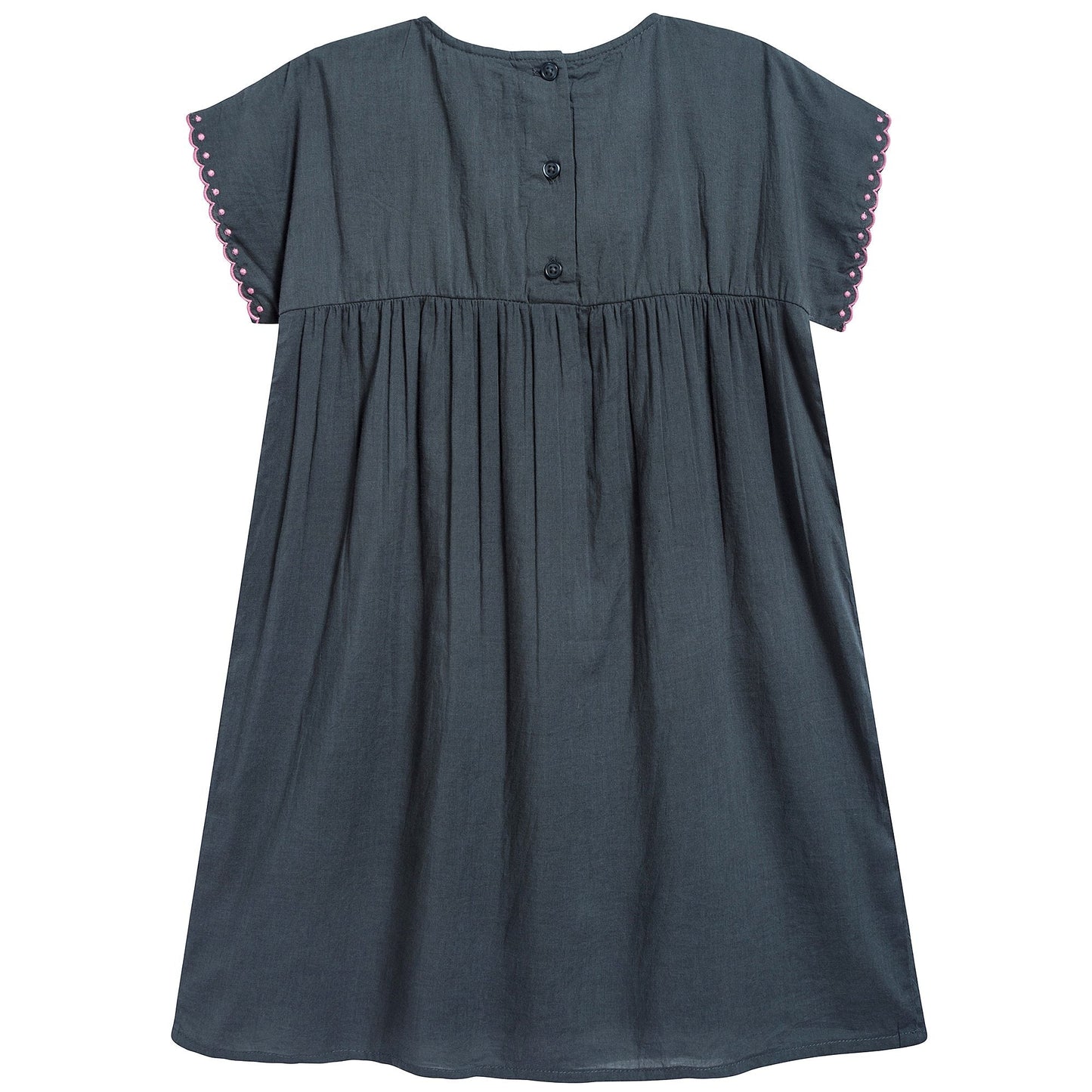 Girls Carbon Printed Cotton Dress