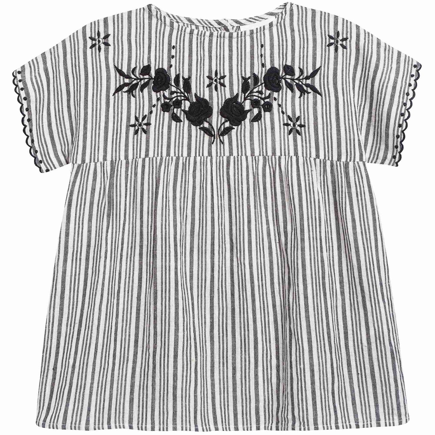 Girls Black & White "Stripes  B&W" Tunic
