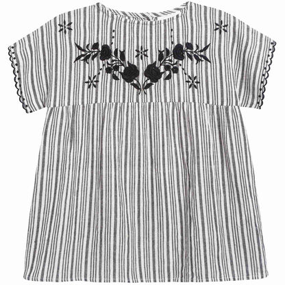 Girls Black & White "Stripes  B&W" Tunic