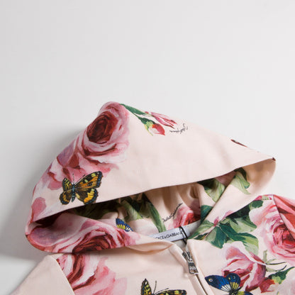 Baby Girls Beige Rose Coat