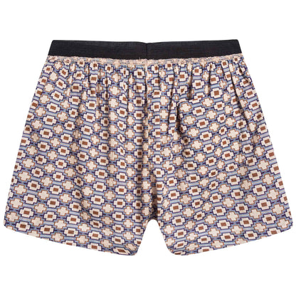 Girls & Boys Kaleido Blue Woven Shorts