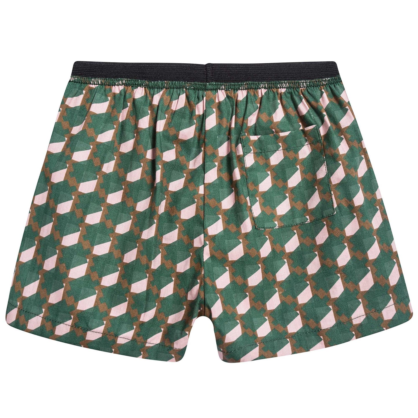 Baby Girls Mint & Pink Woven Shorts