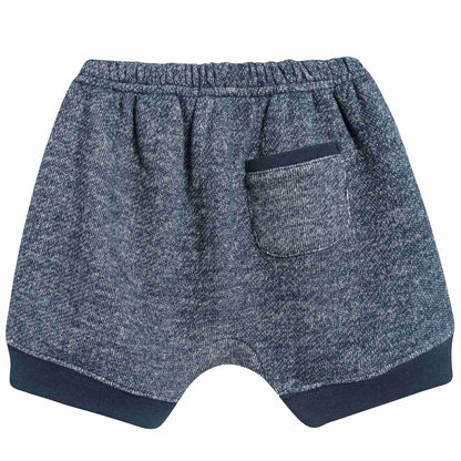 Baby Navy Cotton Jersey Shorts