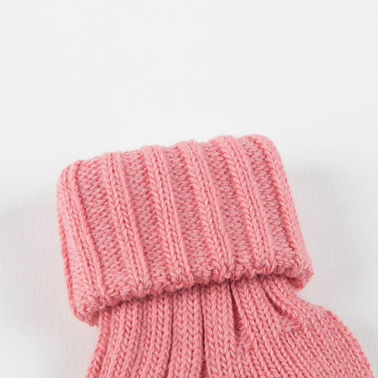 婴儿牡丹粉棉短袜