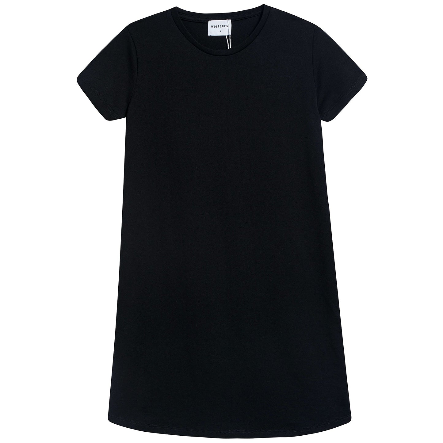 Girls Black Cotton Dress