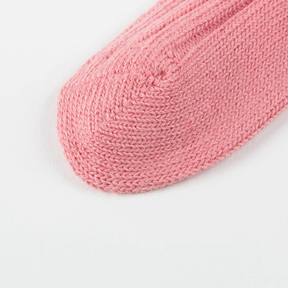 婴儿牡丹粉棉短袜