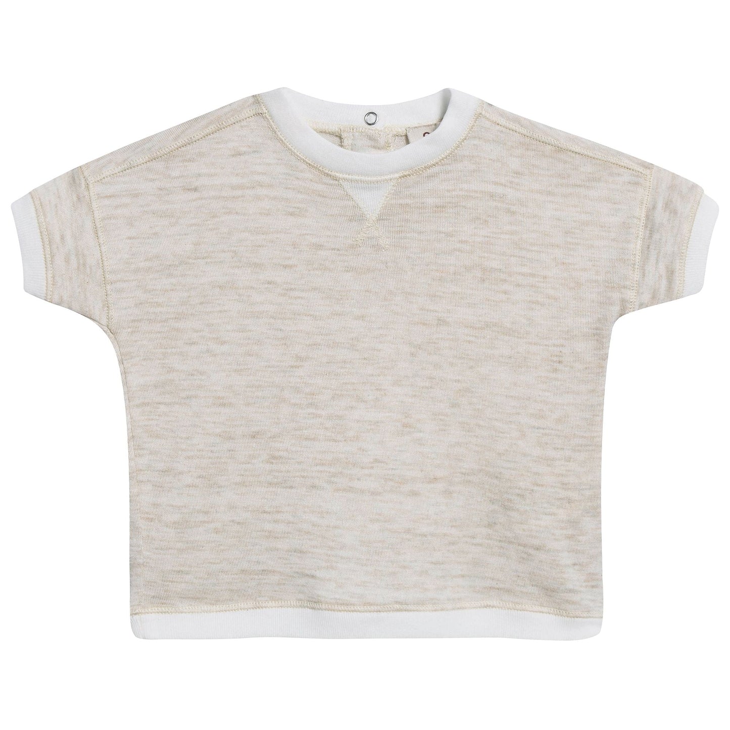 Baby Oatmeal Cotton Jersey T-Shirt