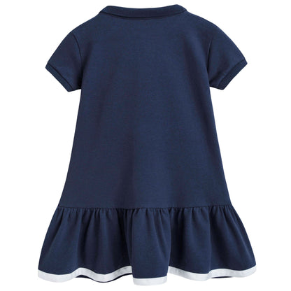 Baby Girls Blue Polo Dress