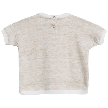 Baby Oatmeal Cotton Jersey T-Shirt
