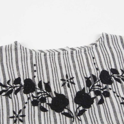 Girls Black & White "Stripes  B&W" Tunic