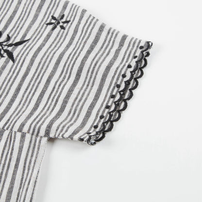 Girls Black & White "Stripes  B&W" Tunic