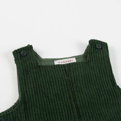 Baby Green Cotton Woven Romper