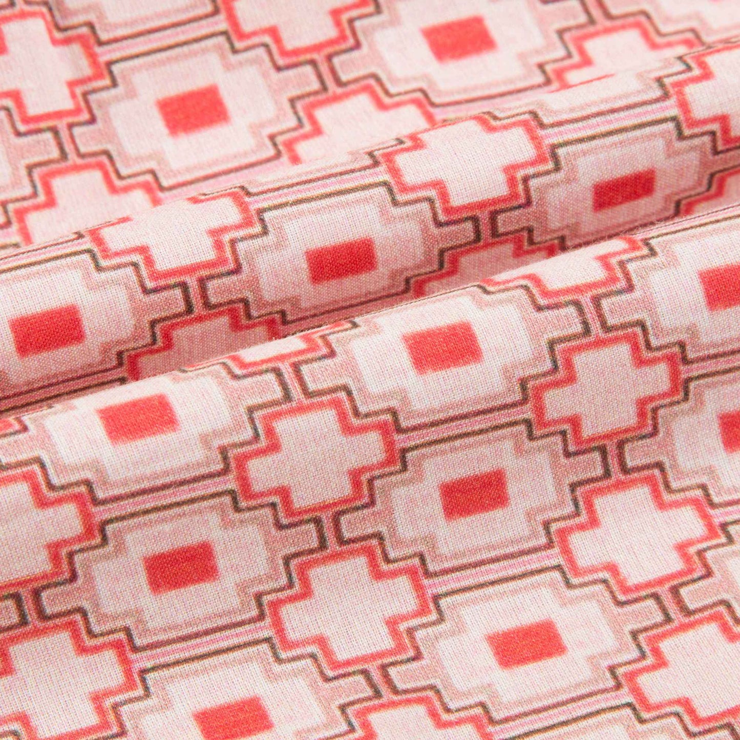 Baby Girls Kaleido Red Woven Dress