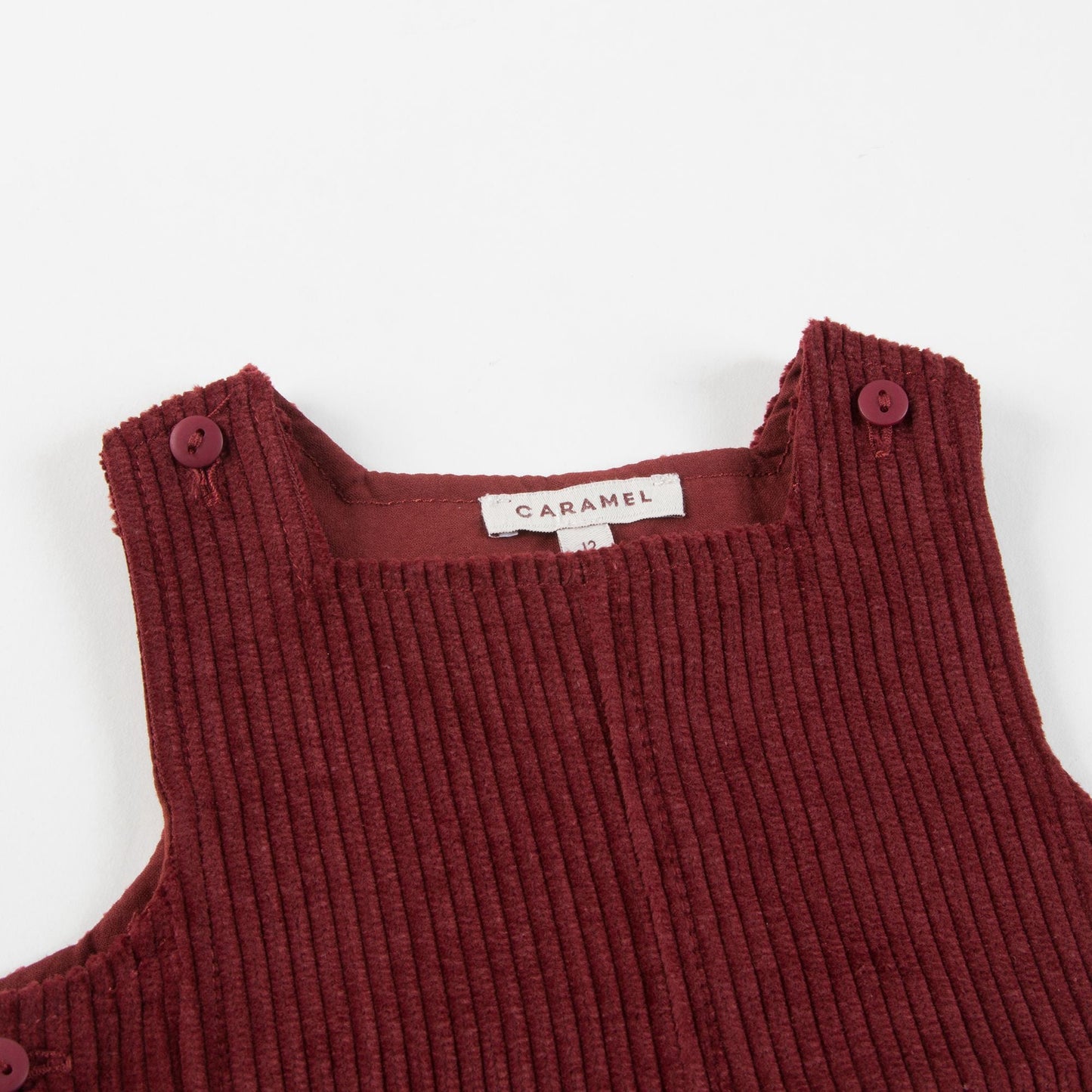 Baby Wine Red Cotton Woven Romper