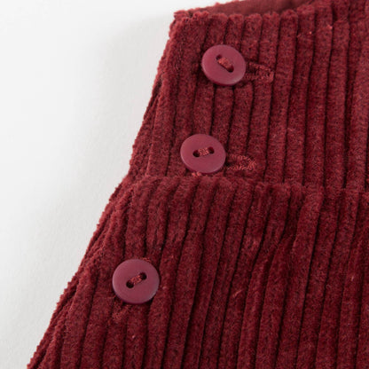 Baby Wine Red Cotton Woven Romper