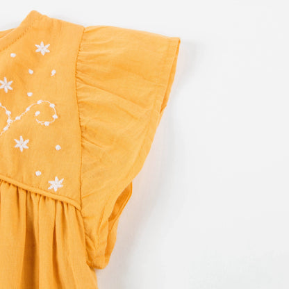 Baby Saffron Cotton Dress