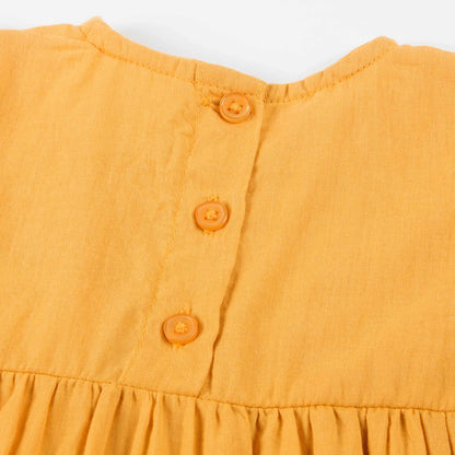 Baby Saffron Cotton Dress