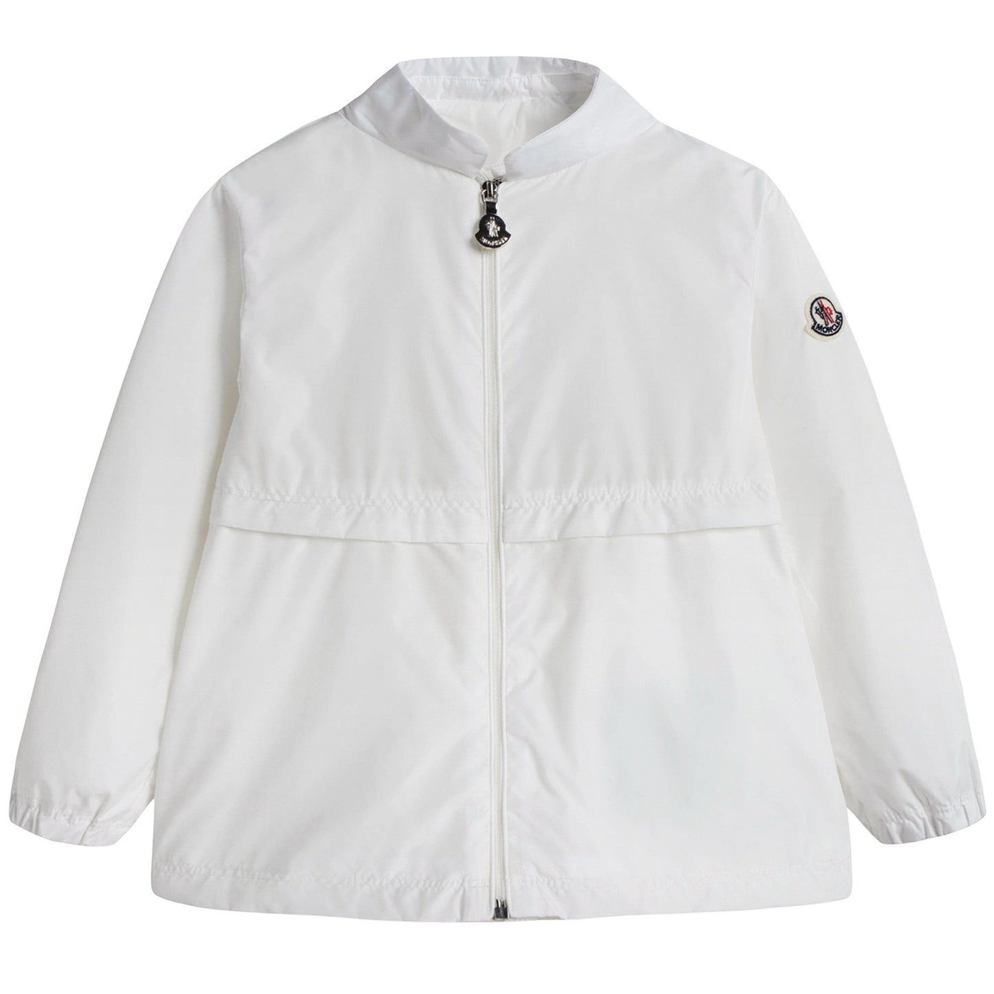 Baby Girls White Windbreaker Jacket