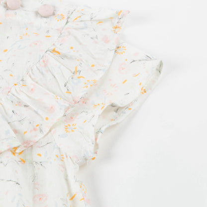 Baby Girls Multicolor  "Cotton  Flowers"  Tunic