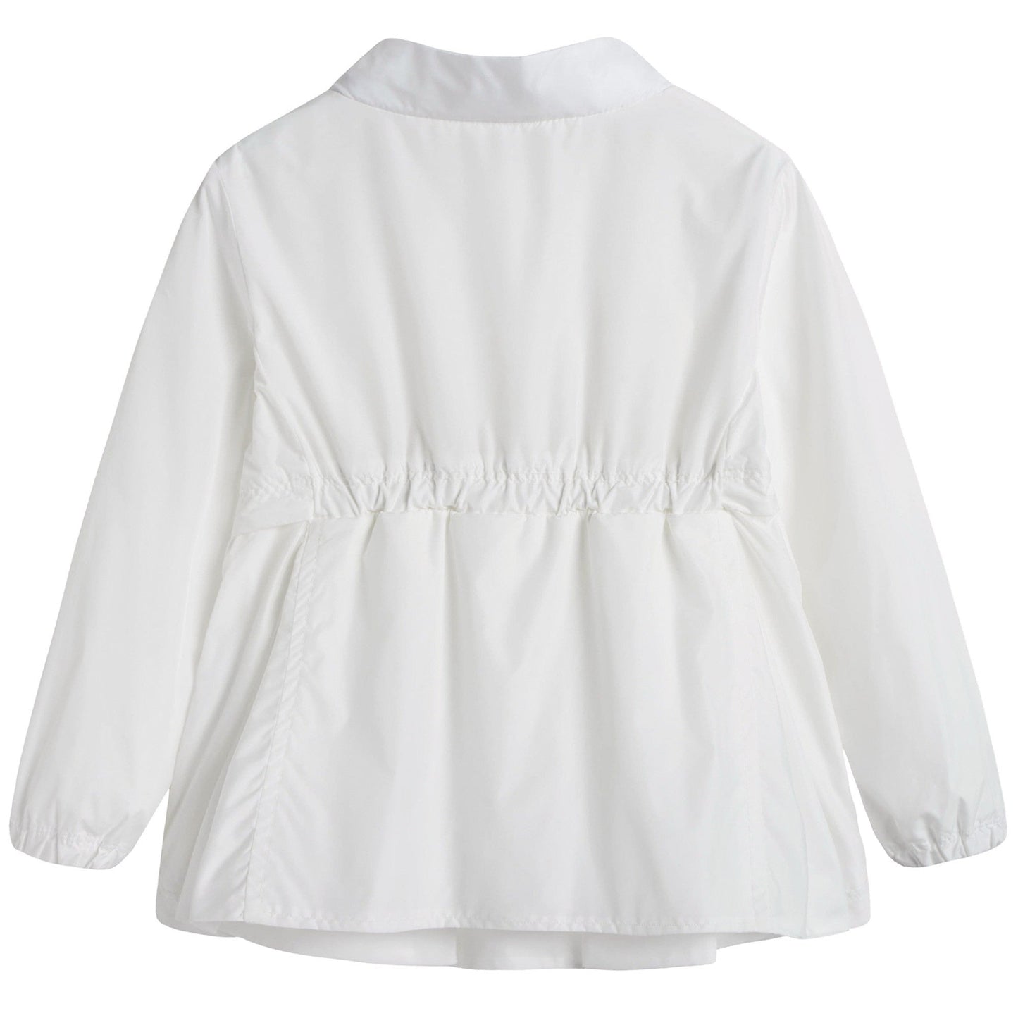 Baby Girls White Windbreaker Jacket