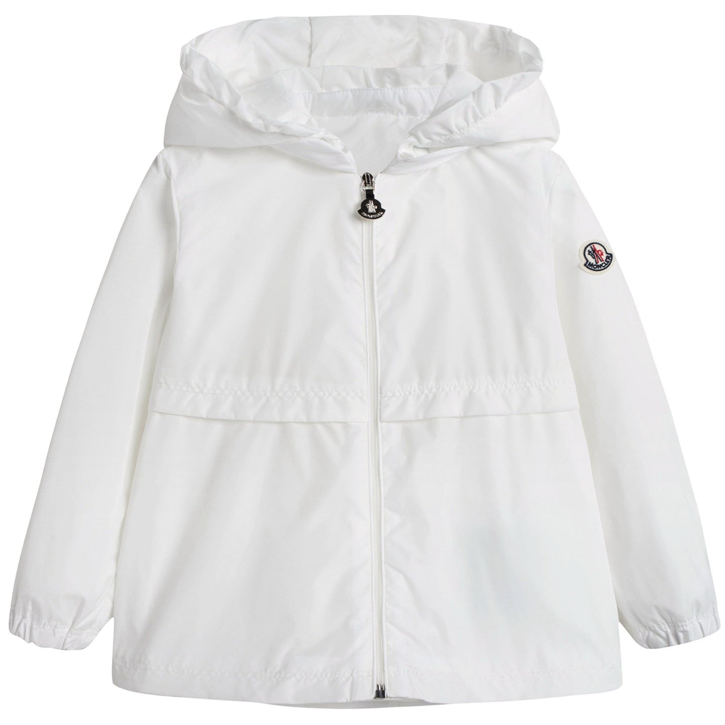 Baby Girls White Windbreaker Jacket