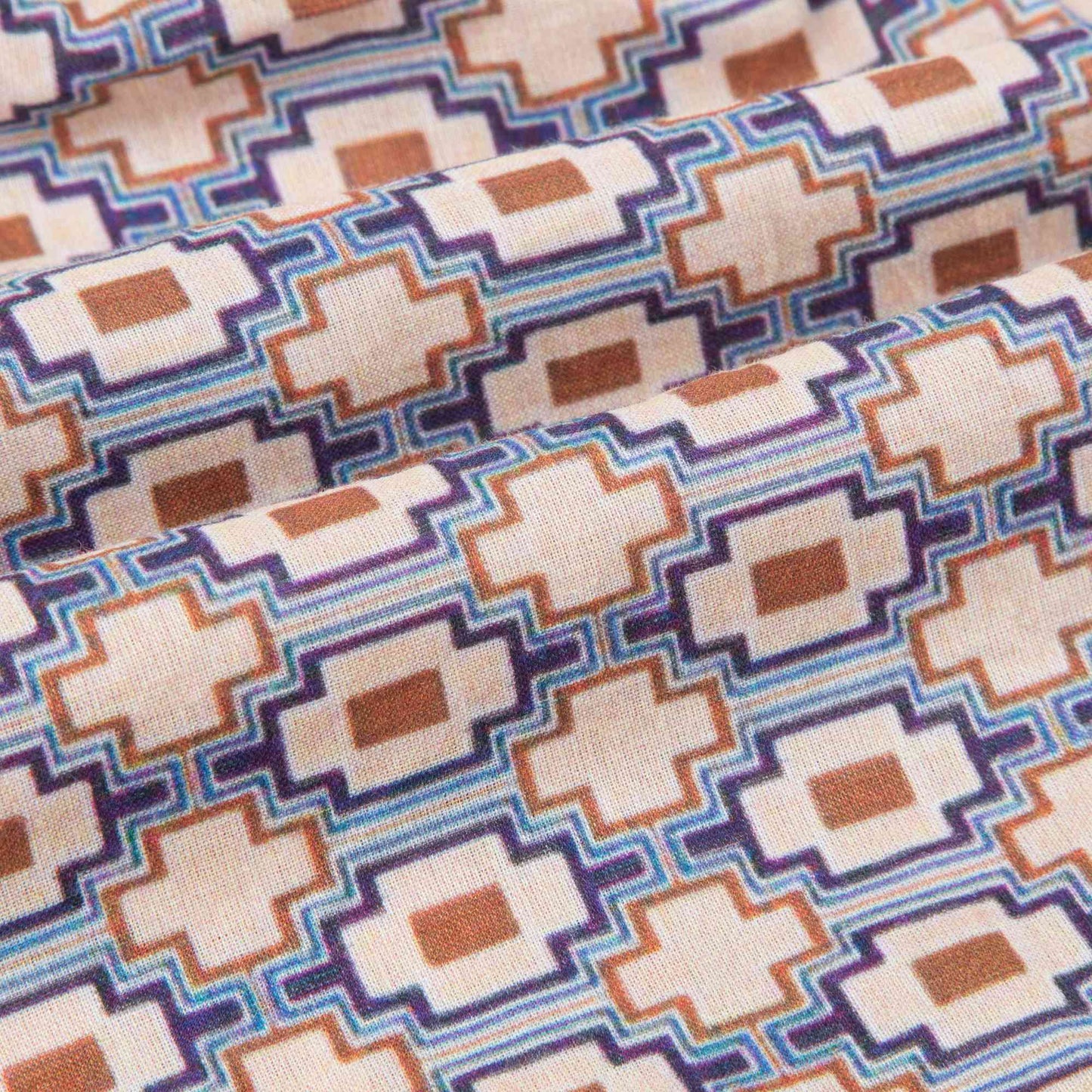 Girls & Boys Kaleido Blue Woven Shorts