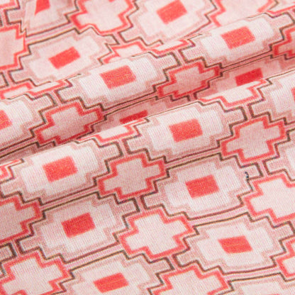 Baby Girls Kaleido Red Woven Shorts