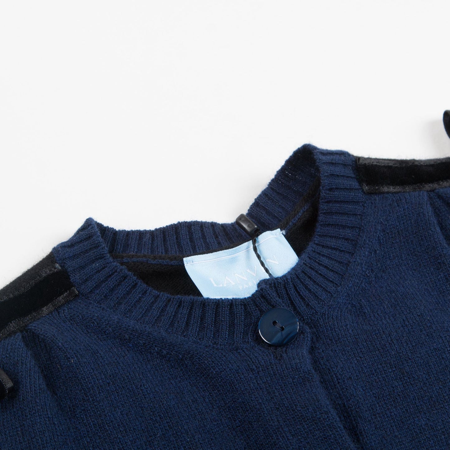 Girls  Blue  Bow  Tie  Cardigan