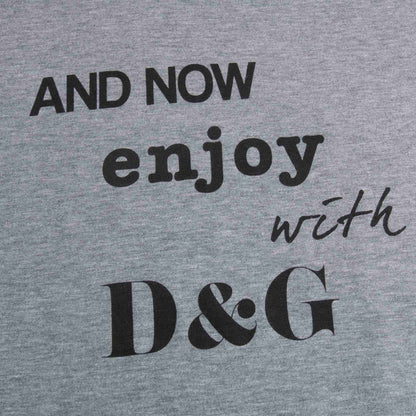 Boys Gray Printing T-Shirt